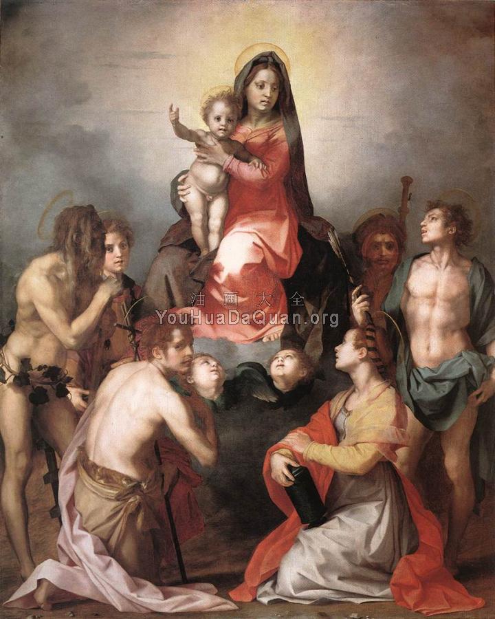 Madonna in Glory and Saints - 安德烈·德尔·萨托